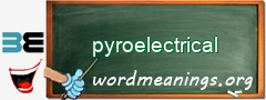 WordMeaning blackboard for pyroelectrical